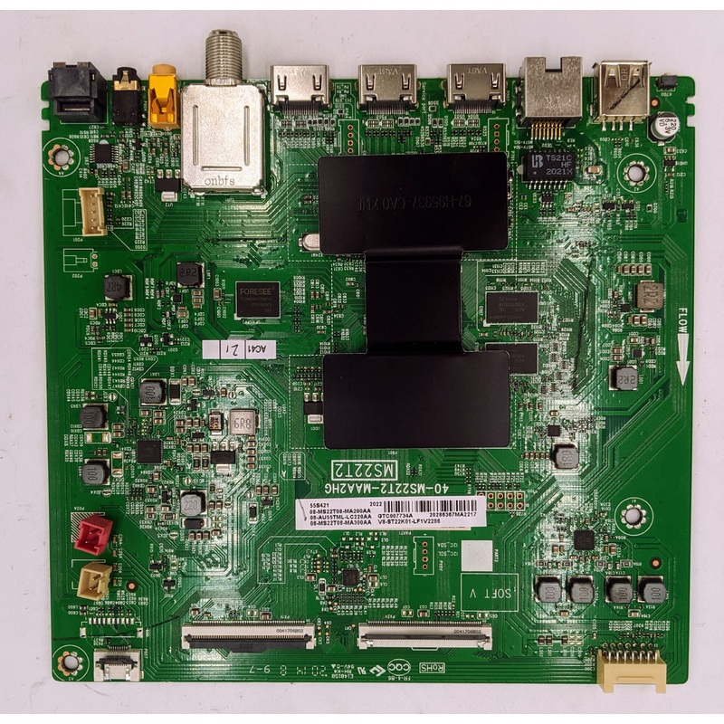 TCL 55S421 LED TV 40-MS22T2-MAA2HG Main Board- 08-MS22T08-MA200AA
