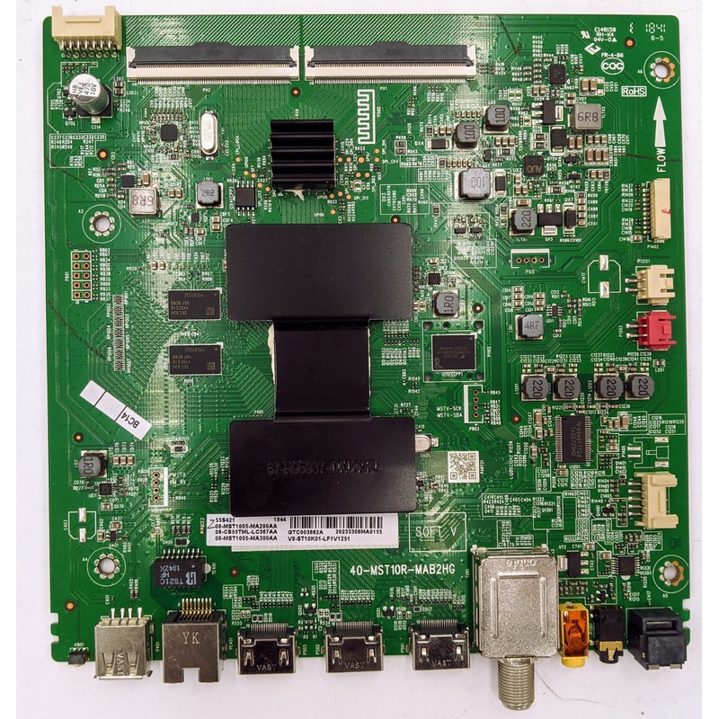 TCL 55S421 LED TV 40-MST10R-MAB2HG Main Board- 08-MST1005-MA200AA