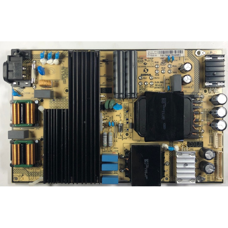 TCL 65S405 4K LED TV SHLD7001F02-101H Power Supply Board- 81-PWE065-H91