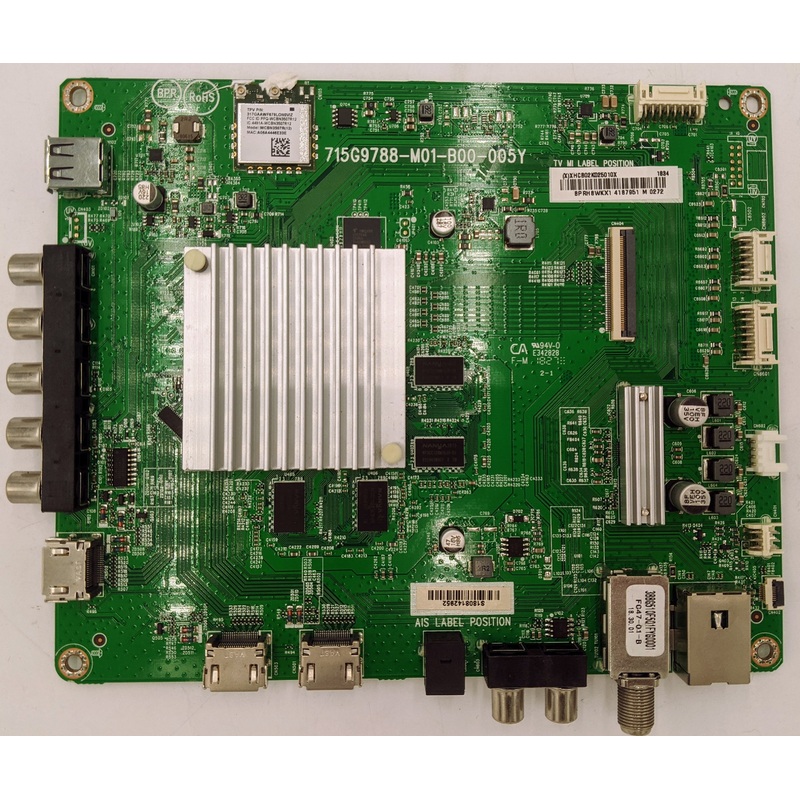 Vizio D65-F1 4K LED TV 715G9788-M01-B00-005Y Main Board- 756TXHCB02K025