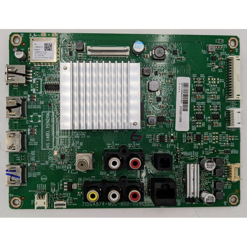 Vizio V585-H11 4K LED TV 715GA874-M0C-B00-004K Main Board- 905TXJSA580007