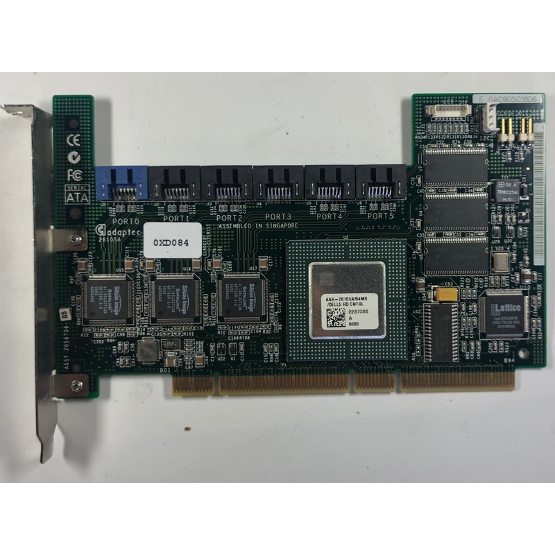 Dell PowerEdge 1800 Server 6-Port PCI-X SATA Raid Controller Card- XD084