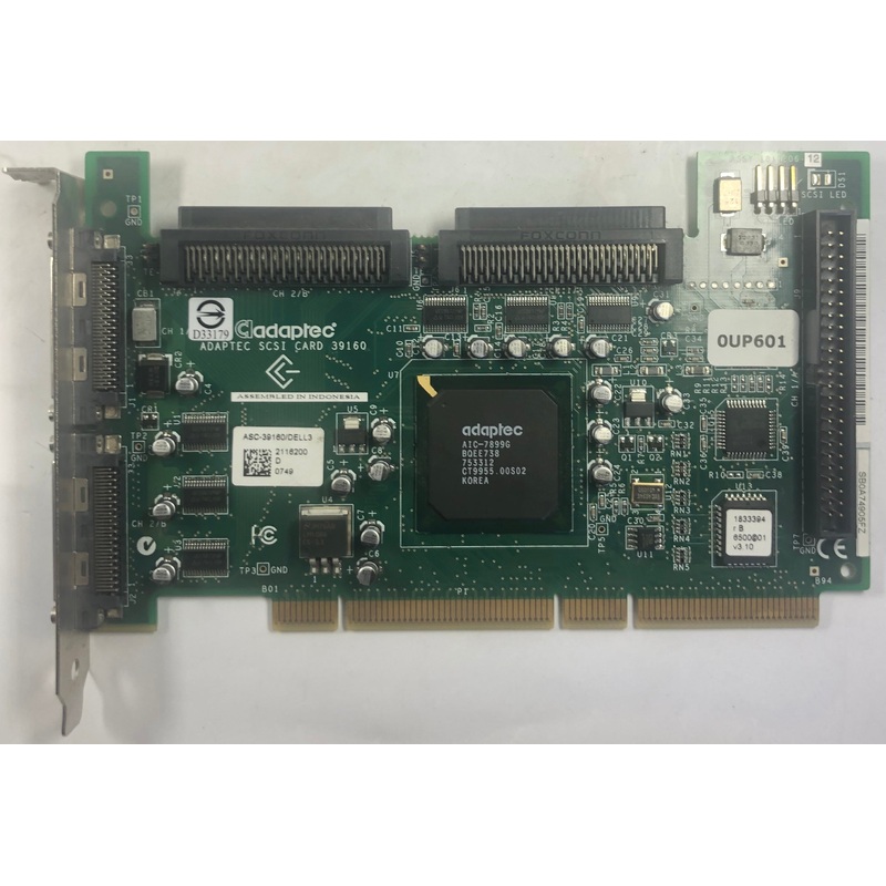 Dell PowerEdge 2850 Server ASC-39160/Dell Dual Channel PCI-E SCSI Controller Card- UP601
