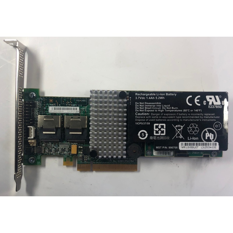 Dell Server 9260-8I MegaRAID Controller Card- L3-25121-60A
