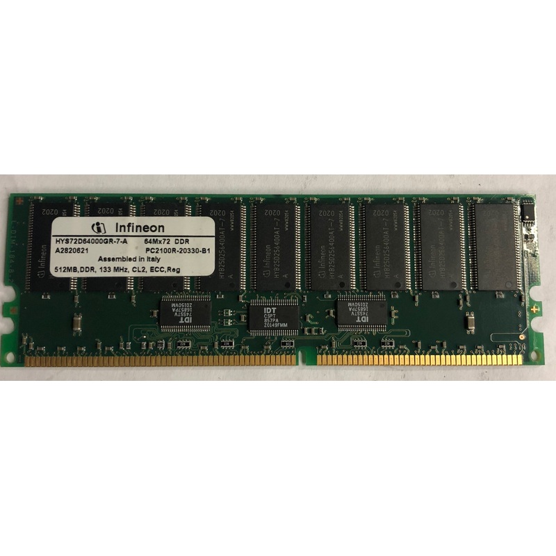 Infineon HYS72D64000GR-7-A 512MB DDR Server RAM Memory