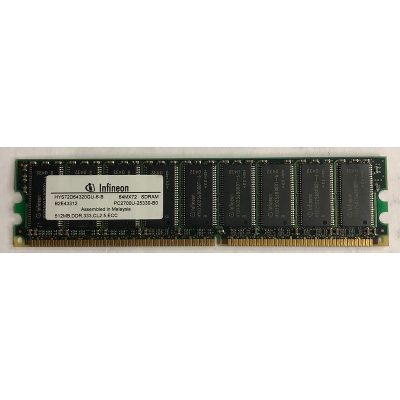 Infineon HYS72D64320GU-6-B 512MB DDR Server RAM Memory