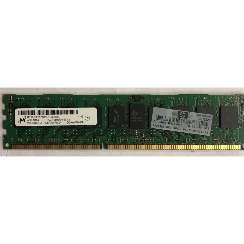Micron MT18JSF51272PZ-1G4D1BB 4GB DDR3 Server RAM Memory
