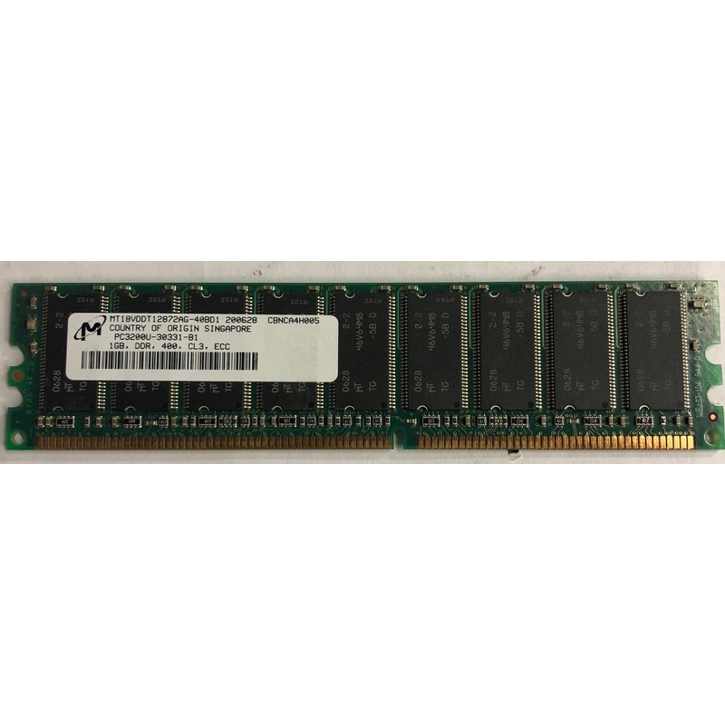 Micron MT18VDDT12872AG-40BD1 1GB DDR Server RAM Memory