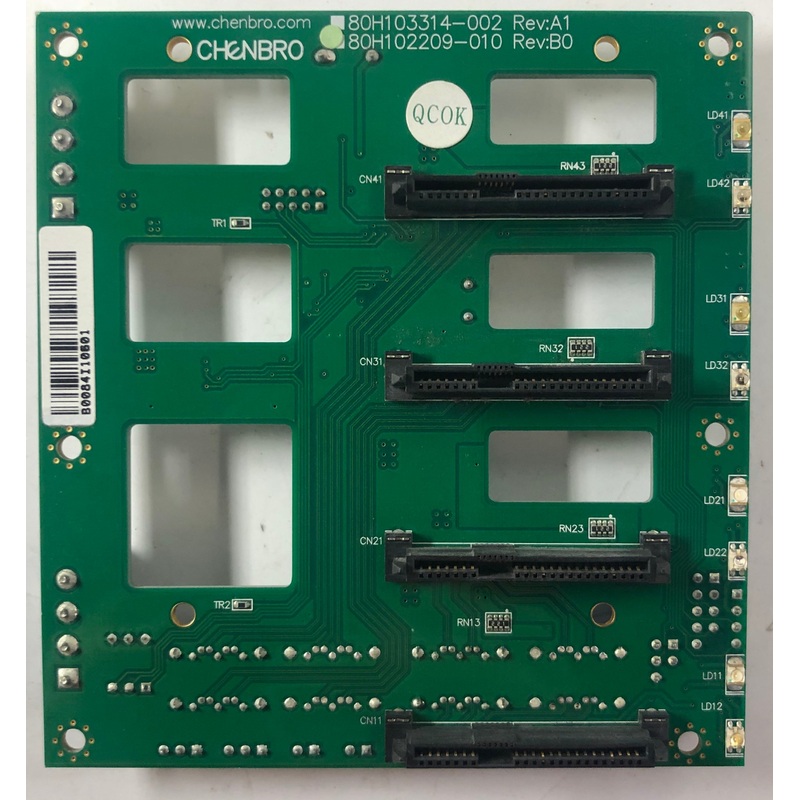 Chenbro 80H102209-010 Server 4-Port SAS/SATA Backplane Board