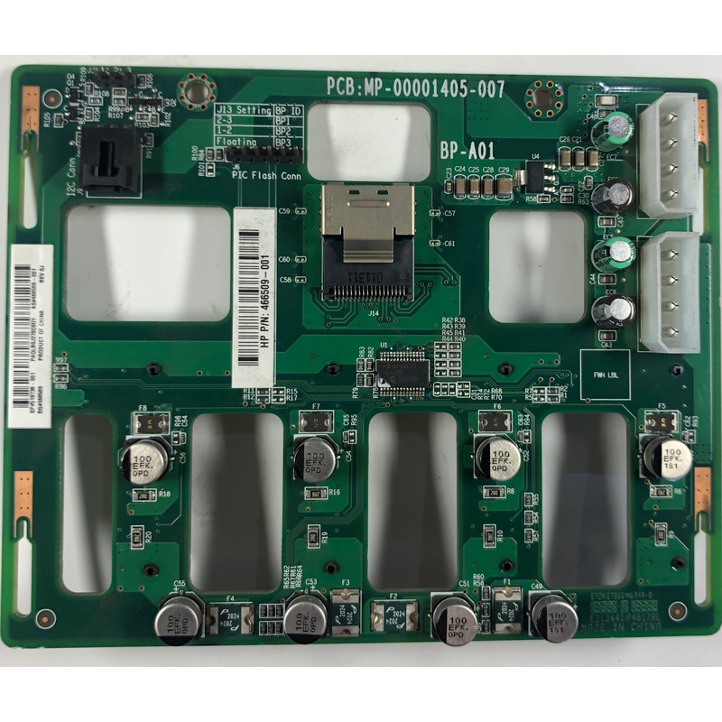 HP ProLiant ML110 G7 Server 4-Slot 3.5" Hard Drive Backplane Board- 519736-001