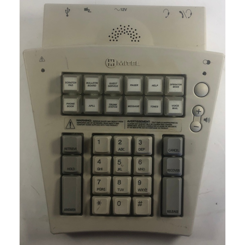 Mitel SuperConsole 2000 Keypad Assembly- 9133-000-010-NA