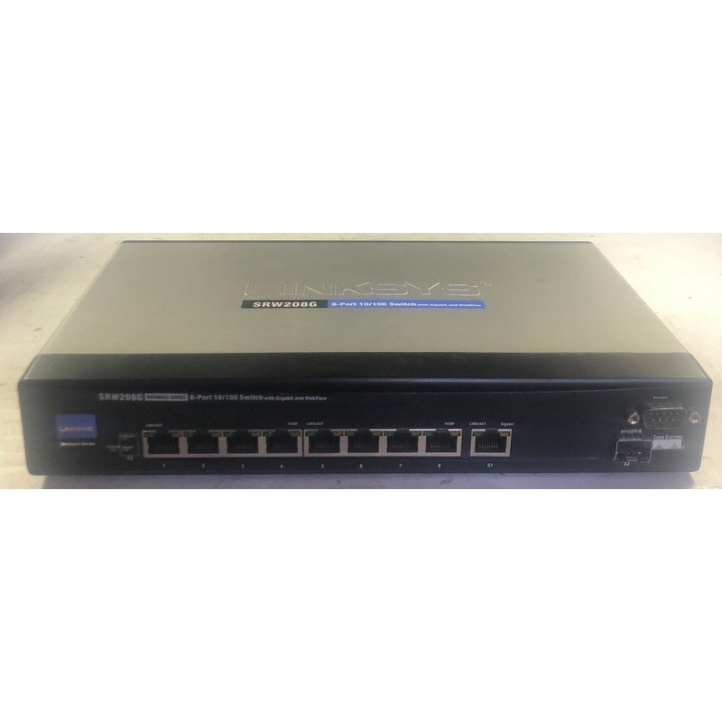 Cisco Linksys SRW208G 8-Port Switch with Gigabit & Webview