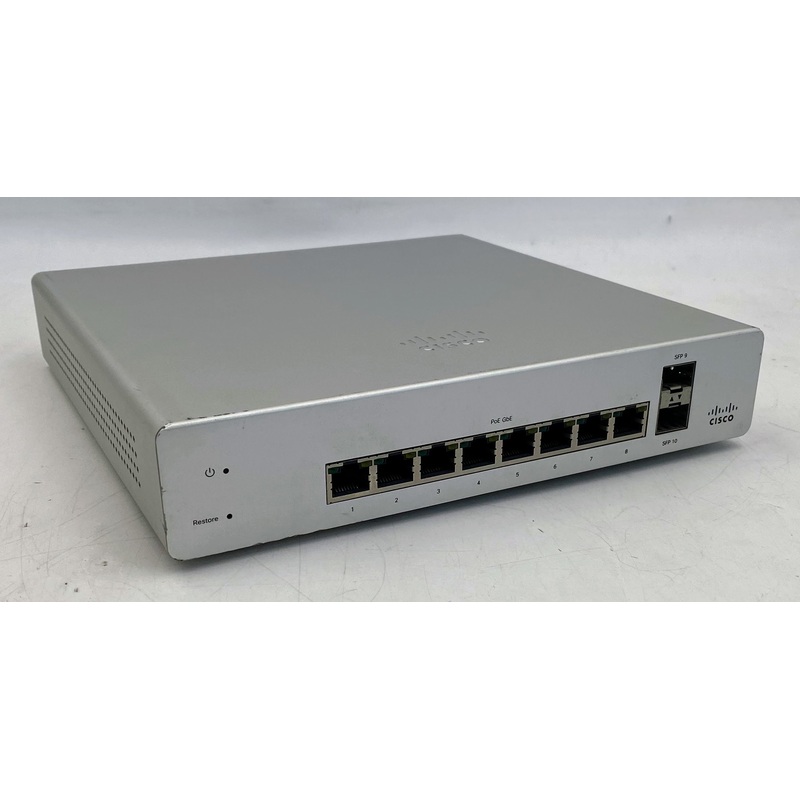 Cisco Meraki MS220-8P-HW 8 Port PoE Gigabit Switch UNCLAIMED