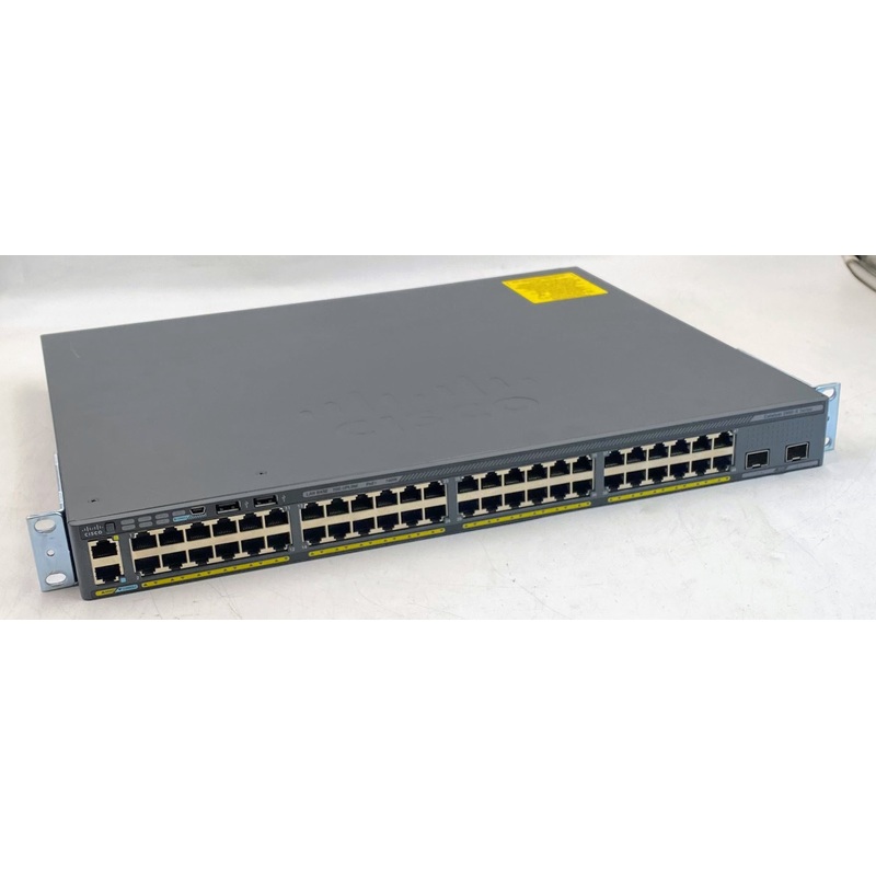 Cisco WS-C2960X-48FPD-L 48-Port Gigabit Ethernet PoE+ 2 SFP+ Network Switch