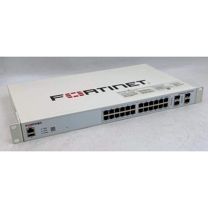 Fortinet FortiSwitch FS-124F-FPOE 24-Port Gigabit Ethernet PoE+ Switch