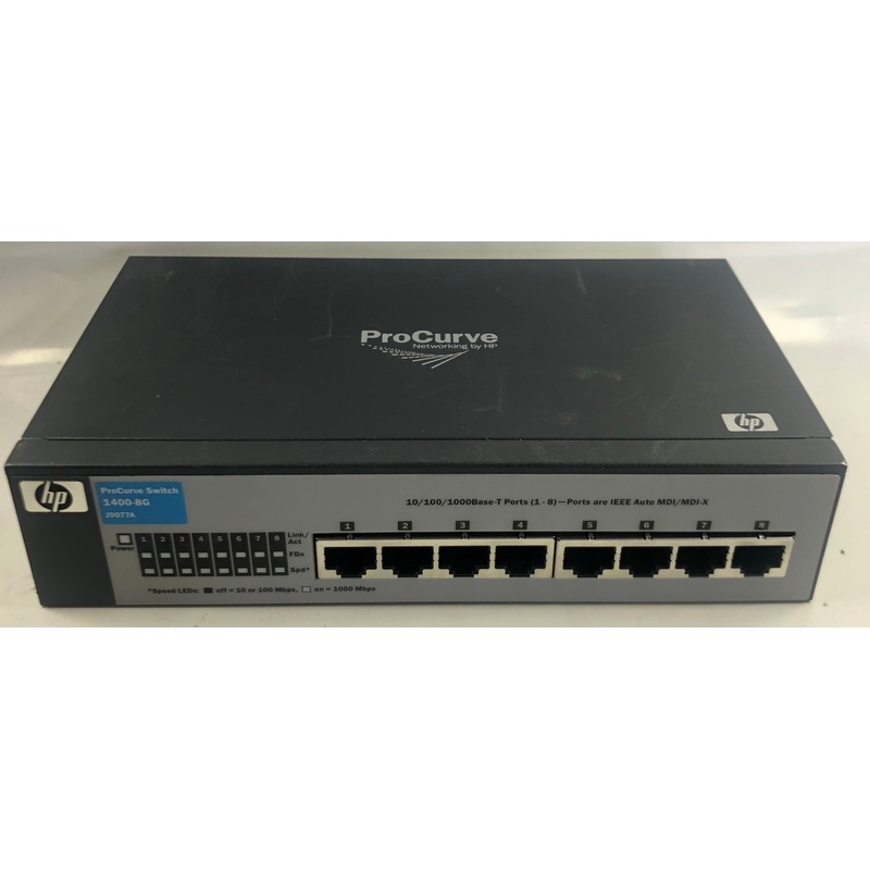 HP ProCurve 1400-8G 8-Port Network Switch- J9077A