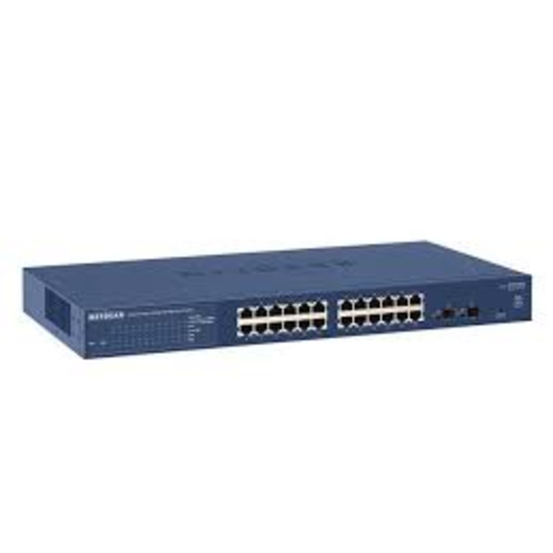 Netgear 24-Port 10/100/1000 Gigabit Switch - GS724T-V3H2