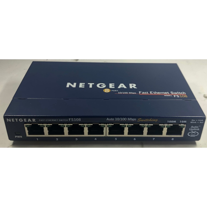 Netgear ProSafe 8-Port 10/100 Fast Ethernet Switch- FS108
