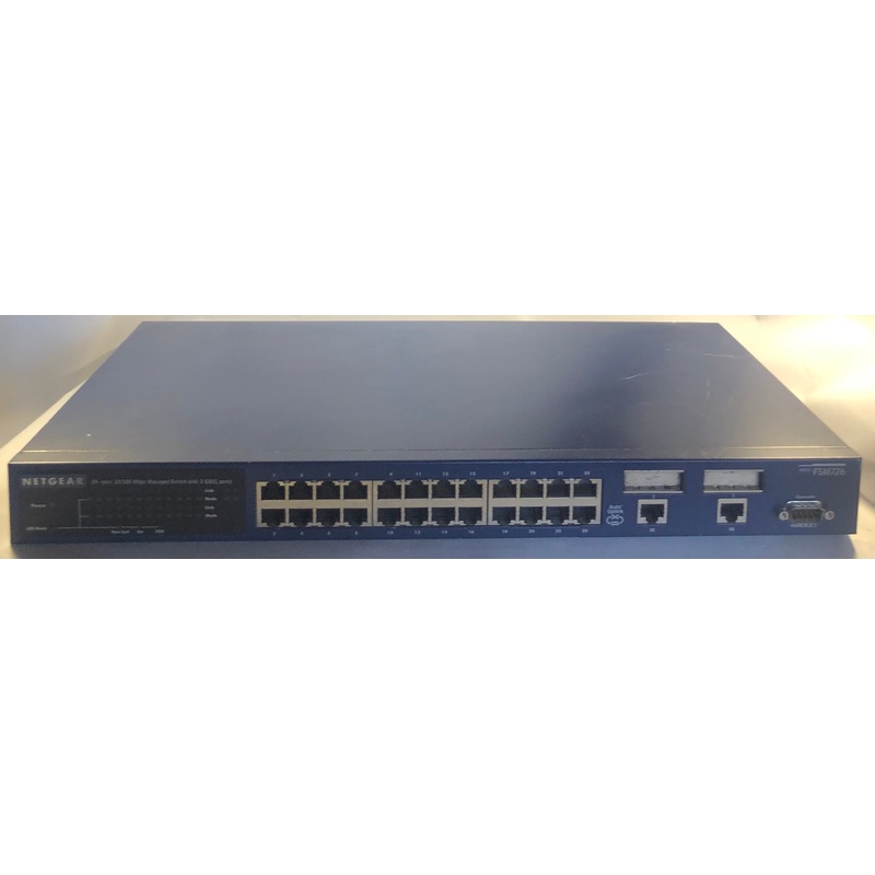 Netgear ProSafe FSM726 24-Port Switch & 2 Gigabit Ports