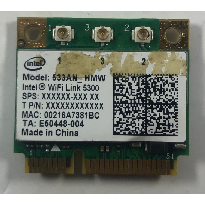 Fujitsu LifeBook T731 Laptop 533AN_HMW Wireless Network Adapter- E50448-004