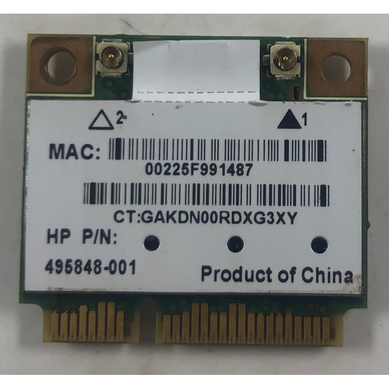 HP Pavilion dv7 Laptop AR5BHB92-H Wireless-N Mini PCI-e Card- 495848-001