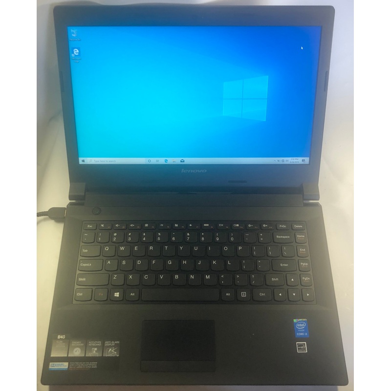 Lenovo B40-80 Laptop- 320GB HDD, 4GB RAM, Intel i3-4005U CPU, Windows 10 Home
