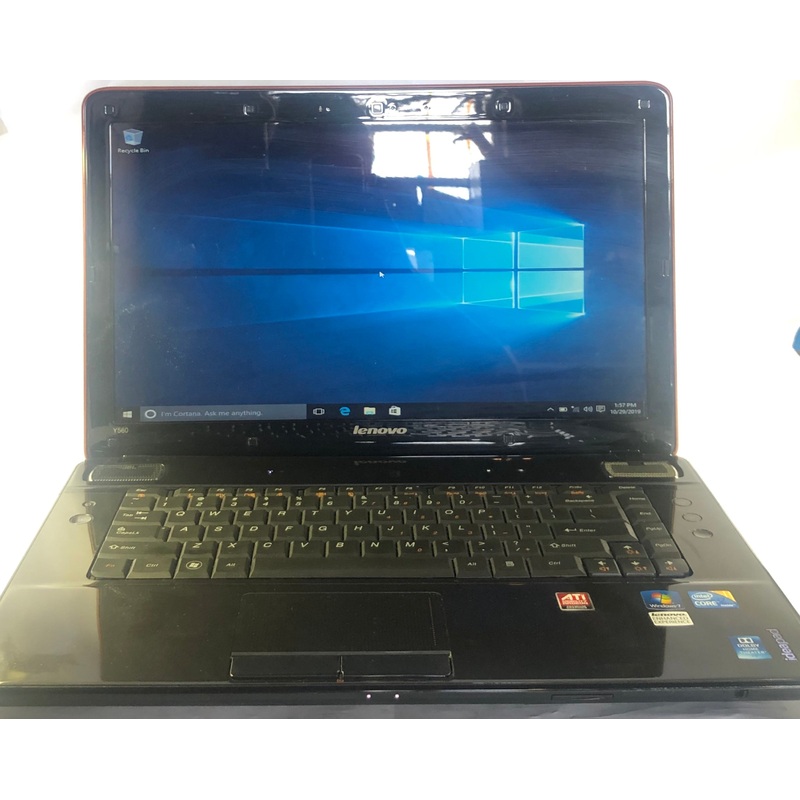 Lenovo IdeaPad Y560 Laptop- 256GB SSD, 8GB RAM, Intel i7 CPU, Windows 10 Pro
