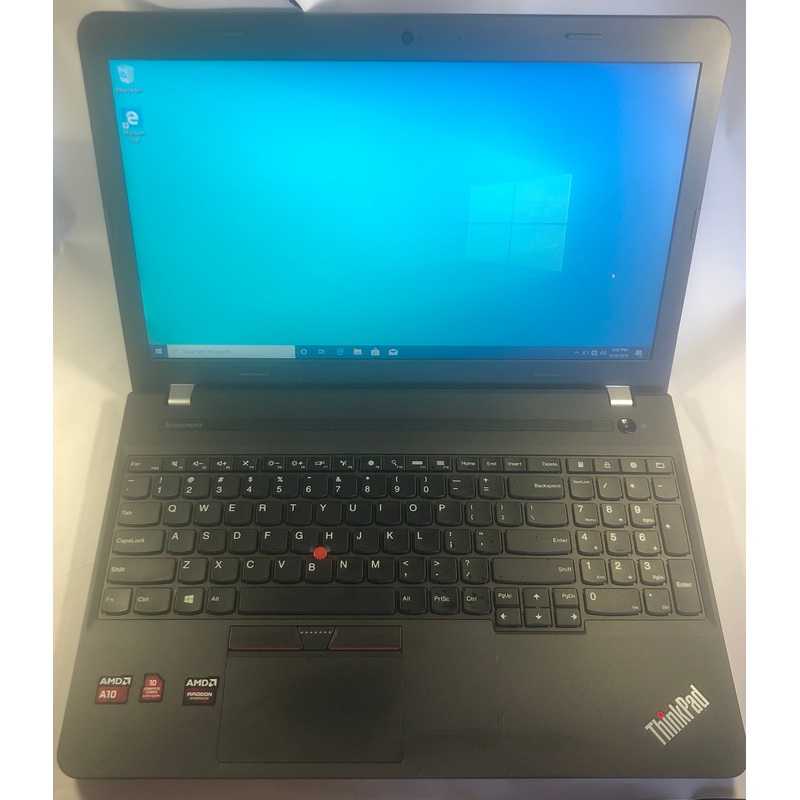 Lenovo ThinkPad E555 Laptop- 240GB SDD, 8GB RAM, AMD A10-7300 CPU, Windows 10 Pro