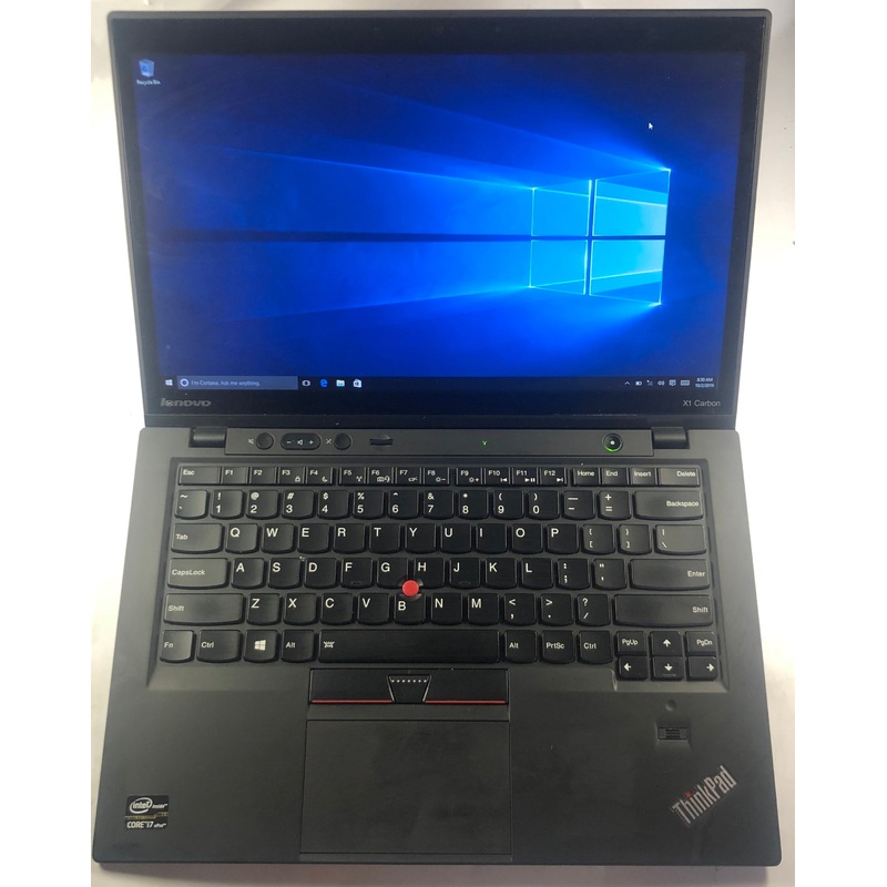 Lenovo ThinkPad X1 Carbon Laptop- 250GB SSD, 8GB RAM, Intel i7 CPU, Windows 10 Pro