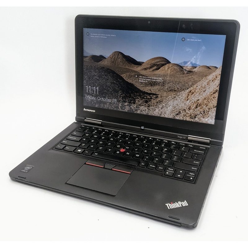 Lenovo ThinkPad Yoga 12 Laptop- 180GB SSD, 4GB RAM, Intel i3-5005U, Win 10 Home