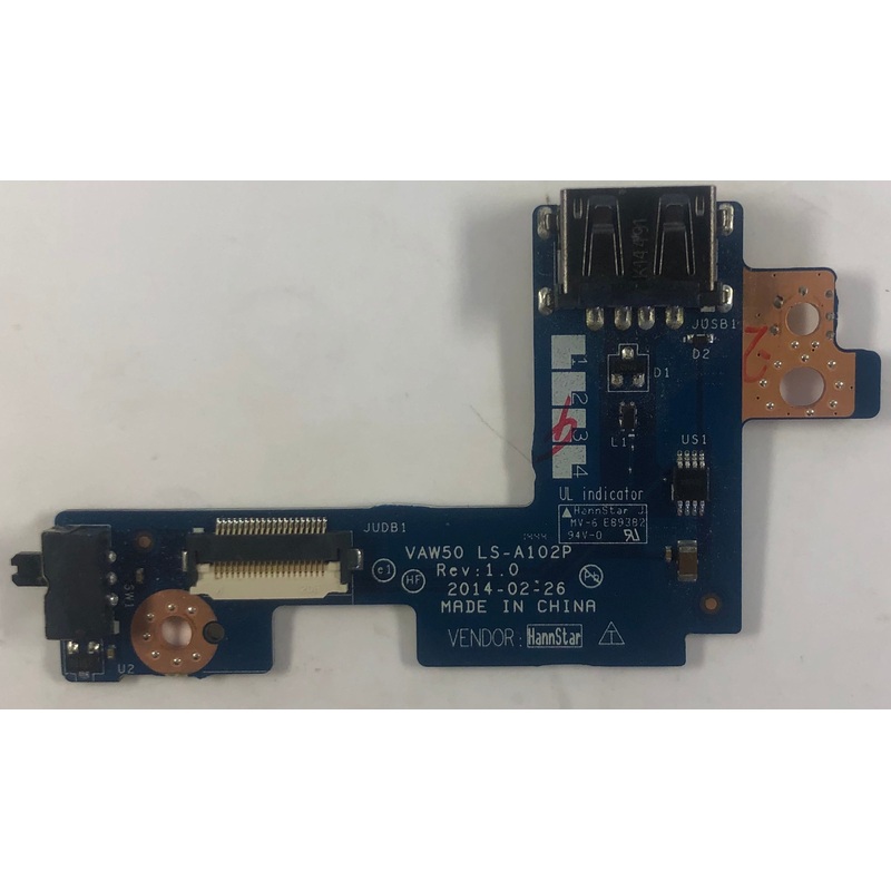 Dell Latitude E5540 Laptop Wireless Switch & USB Port Board- LS-A102P