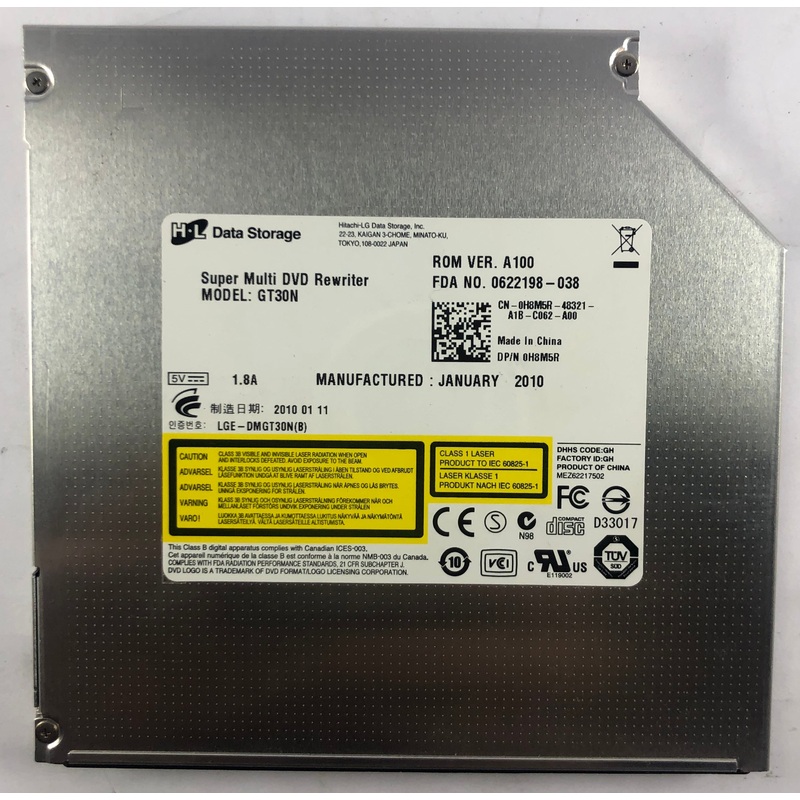 Dell Inspiron 1564 Laptop GT30N Super Multi DVD Rewriter- H8M5R