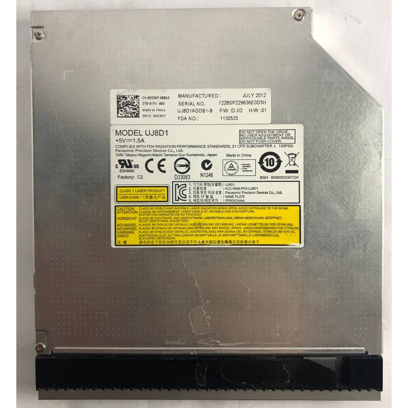 Dell Vostro 2420 Laptop UJ8D1 CD/DVD-RW Drive- 053H7