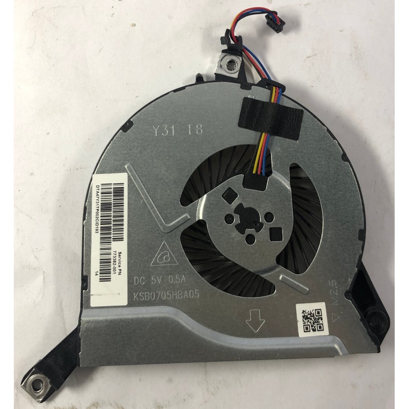 HP Envy TouchSmart 15 Laptop KSB0705HBA05 Cooling Fan- 773382-001