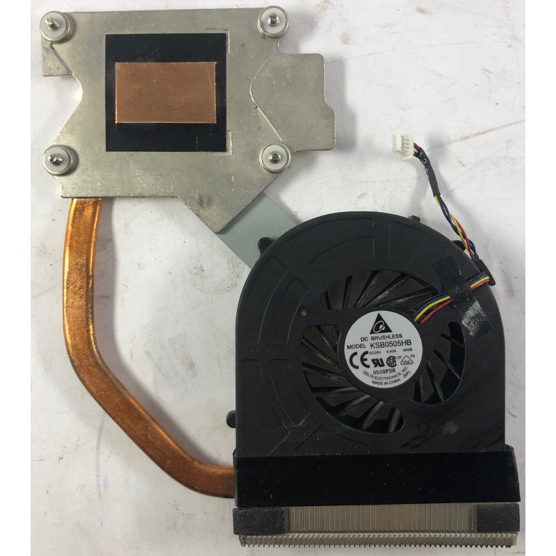 HP ProBook 4520s Laptop KSB0505HB Cooling Fan & Heatsink Assembly- 607132-001