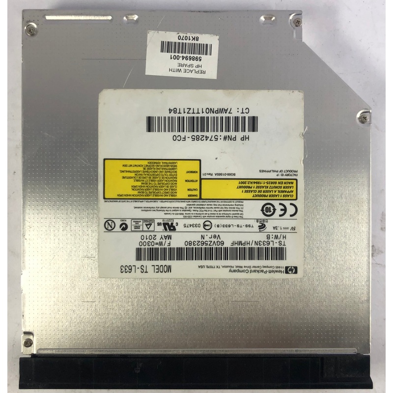 HP ProBook 4720s Laptop TS-L633 CD/DVD-RW Drive- 598694-001