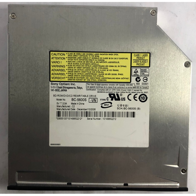 Sony Optiarc BC-5600S BD-ROM/DVD/CD Rewritable Drive
