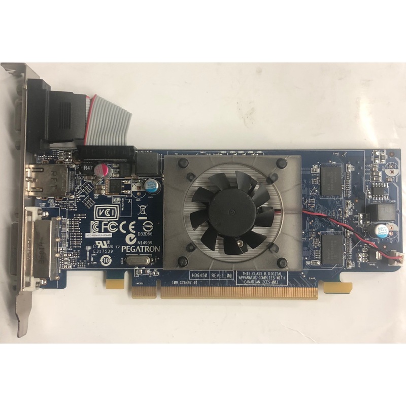 Pegatron Radeon HD6450 1GB PCI-E Graphics Card- 109-C26497-01