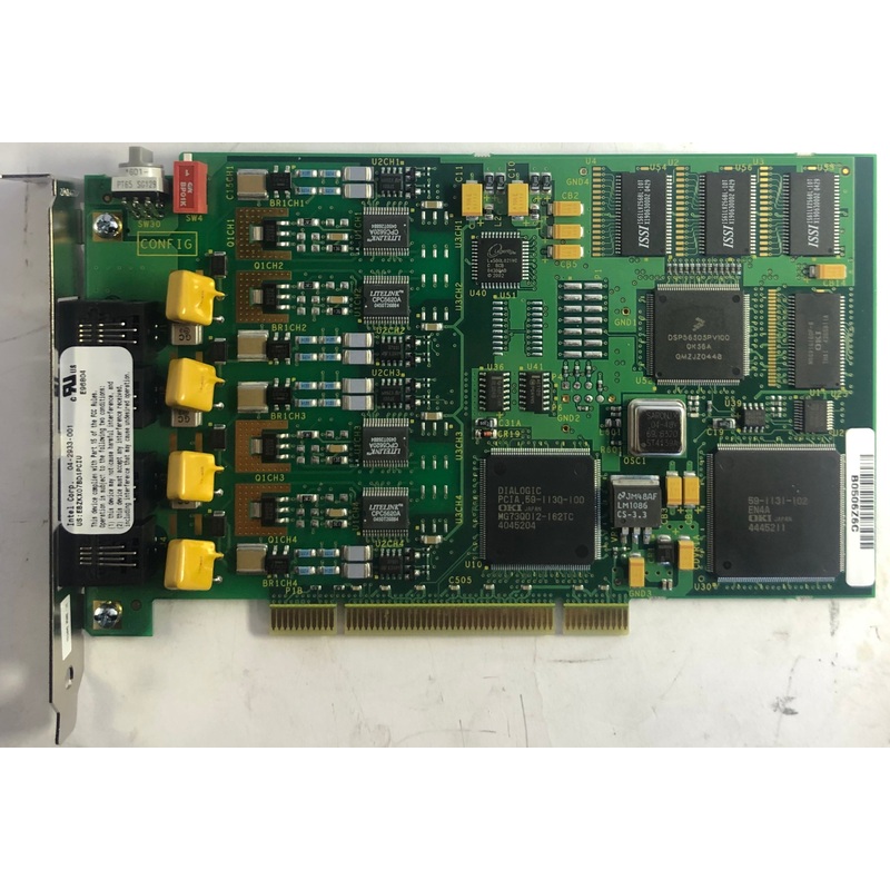 Intel Dialogic EBZKX07BD4PCIU 4-Port Voice Media Card- 04-2933-001