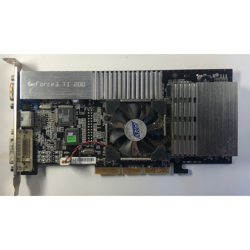 PNY GeForce3 Ti200 64MB AGP Graphics Card- VCGF3TI2PB