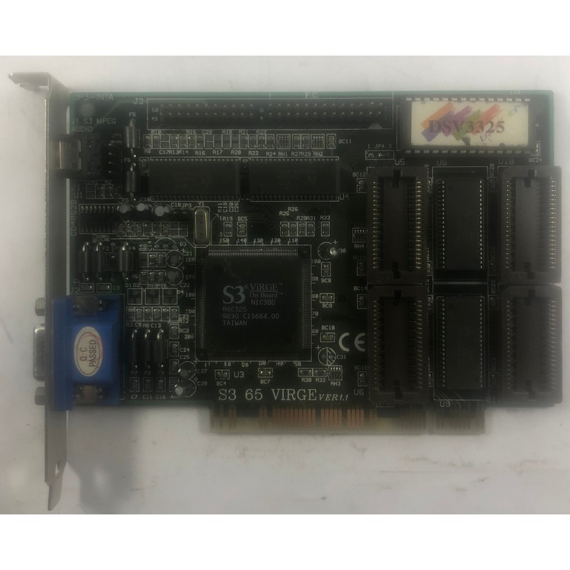 S3 Trio Virge 4MB PCI Graphics Card- DSV3325