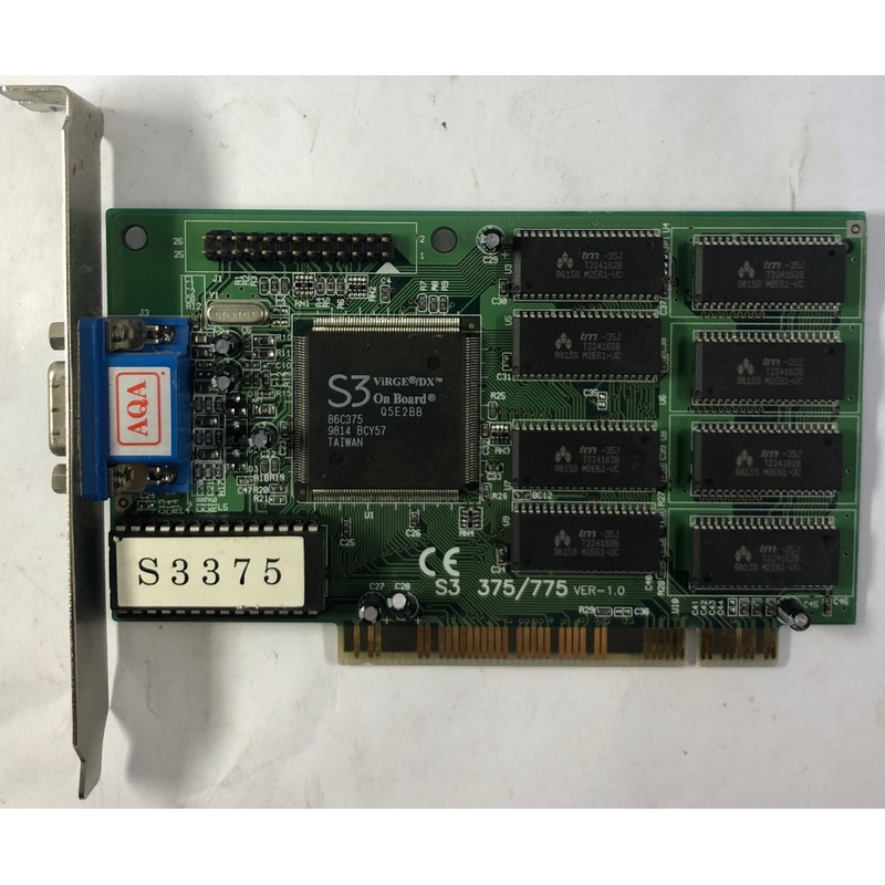 S3 Virge/DX S3375 4MB PCI Graphics Card- S3-375/775