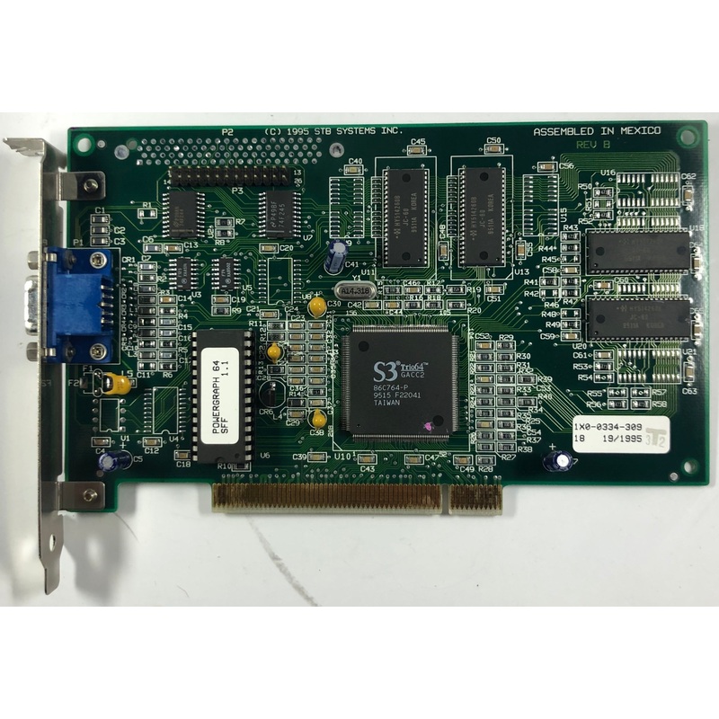 STB Systems S3 Trio64 64MB PCI Graphics Card- 1X0-0334-309