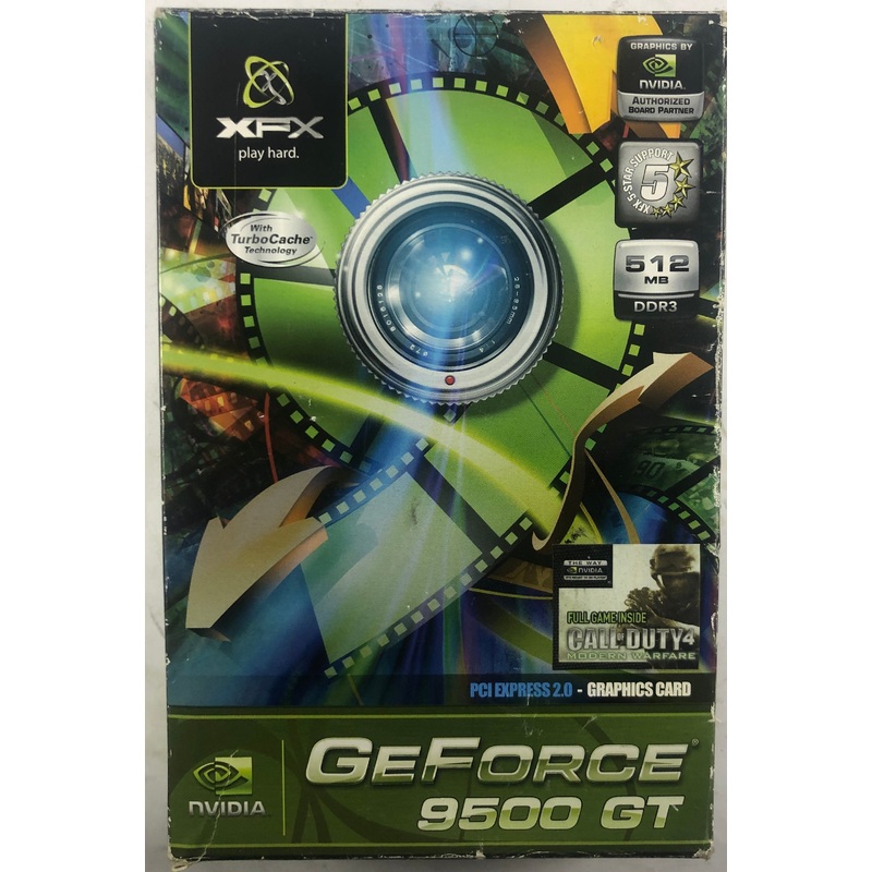 XFX GeForce 9 Series 9500GT 512MB PCI-E Graphics Card- PV-T95G-YA