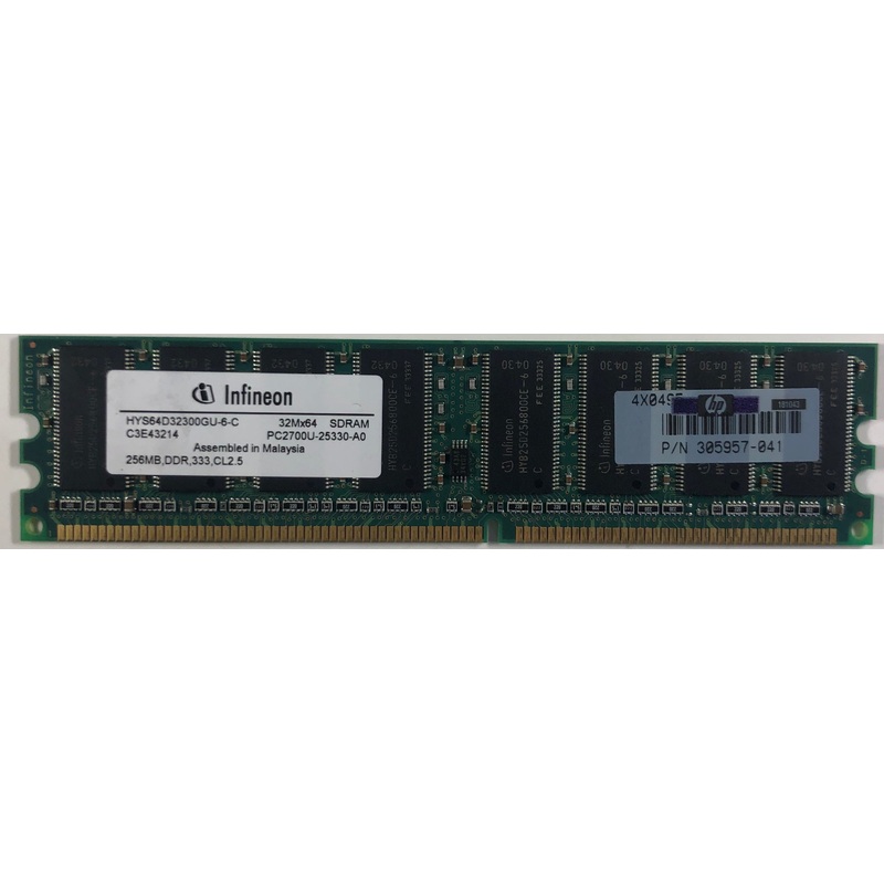Infineon HYS64D32300GU-6-C 256MB DDR Desktop RAM Memory