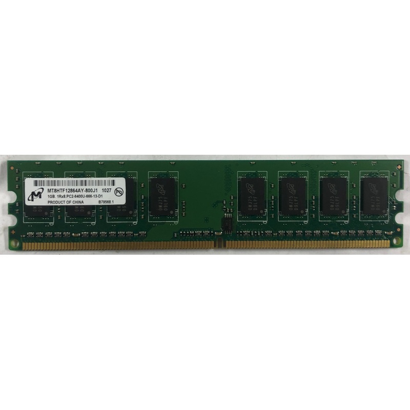 Micron MT8HTF12864AY-800J1 1GB DDR2 Desktop RAM Memory