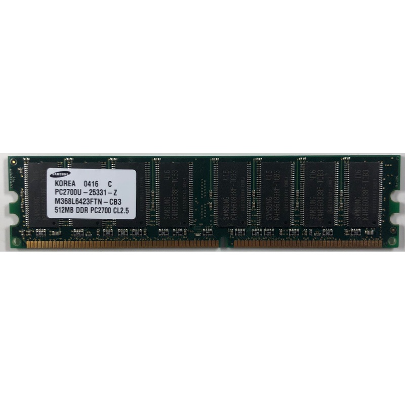 Samsung M368L6423FTN-CB3 512MB DDR Desktop RAM Memory