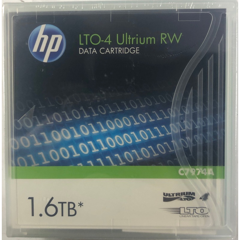 HP C7974A LTO-4 Ultrium RW 1.6TB Data Cartridge- C7974-60000