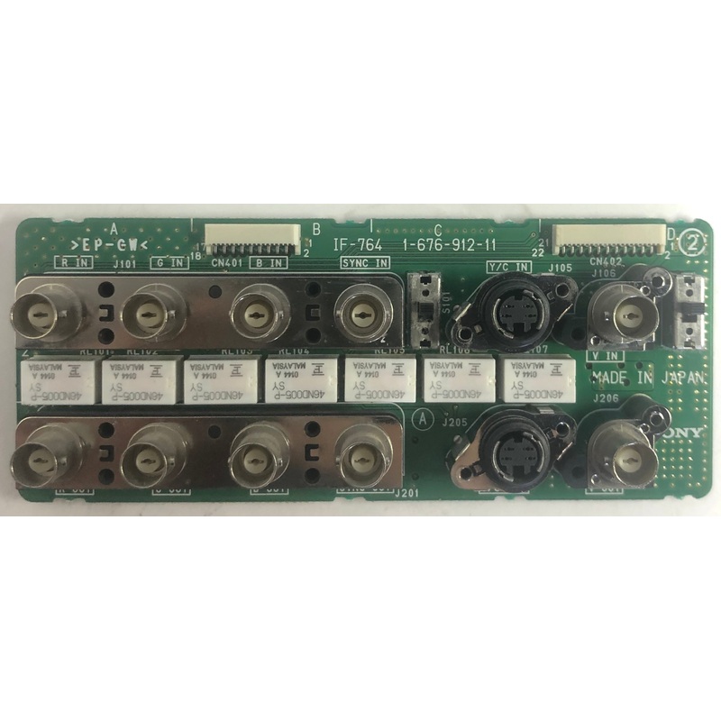 Sony DE845 Home Audio/Video Receiver IF-764 I/O Board- 1-676-912-11