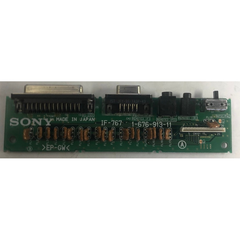Sony DE845 Home Audio/Video Receiver IF-767 I/O Board- 1-676-913-11